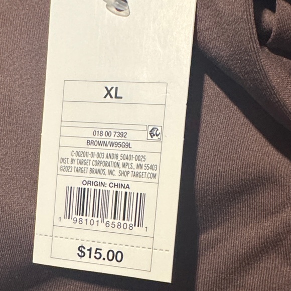 Size XL A New Day Women's Brown Tank Top Inner - Picture 3 of 3